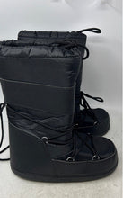 Load image into Gallery viewer, Fashion Nova Womens Black Round Toe Mid Calf Lace-Up Snow Boots Size 9