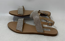 Load image into Gallery viewer, Steve Madden Womens Marisa Beige Rhinestone Studded Slingback Sandals Size 8.5M