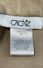 Load image into Gallery viewer, Cache Womens Gold Long Sleeve Chest Pocket Casual Button-Up Shirt Size XL