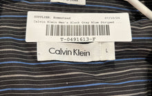 Load image into Gallery viewer, Calvin Klein Mens Multicolor Striped Long Sleeve Collared Button-Up Shirt Size L