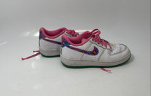Load image into Gallery viewer, Nike Kids Air Force 1 Low White Pink Leather Lace-Up Sneaker Shoes Size 1.5Y