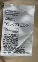 Load image into Gallery viewer, H&M Womens Light Khaki Long Sleeve Double-Breasted Satin Shirt Size XXL