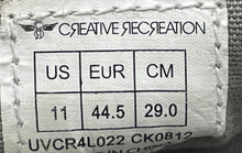Load image into Gallery viewer, Creative Recreation Mens Cesario Lo XVI Gray Low Top Sneaker Shoes Size 11