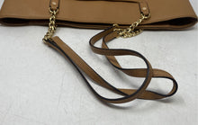 Load image into Gallery viewer, Michael Kors Womens Brown Charm Double Handle Inner Pockets Shoulder Handbag