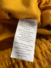 Load image into Gallery viewer, Michael Kors Womens Mustard Long Sleeve Smocked Waist Blouse Top Size XL