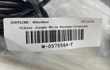 Load image into Gallery viewer, Viktor Jurgen White Handheld Dual Head Multispeed Massager Untested