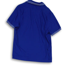 Load image into Gallery viewer, Club Room Mens Blue White Short Sleeve Collared Performance Polo Shirt Size XL