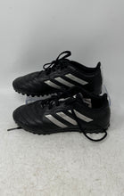 Load image into Gallery viewer, Adidas Kids Goletto 8 TF GY5781 Black Low Top Lace-Up Soccer Shoes Size 1