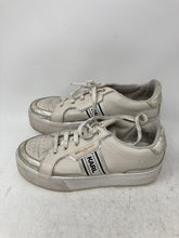 Load image into Gallery viewer, Karl Lagerfeld Womens Violet White Silver Leather Platform Sneakers Shoes EU 37