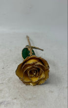 Load image into Gallery viewer, 24k Gold Dipped Patriotic Lacquer Real Rose Star Spangled American Flag