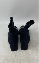 Load image into Gallery viewer, Guglielmo Rotta Womens Blue Suede Square Toe Side Zip Ankle Booties Size EU 36