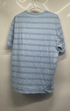 Load image into Gallery viewer, Banana Republic Mens Vintage Gray Blue Striped Cotton Short Sleeve T-Shirt Sz L