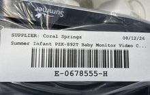 Load image into Gallery viewer, Summer Infant PZK-892T White Baby Monitor Video Camera Untested