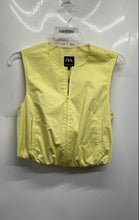 Load image into Gallery viewer, Zara Womens Yellow Sleeveless Pockets Full-Zip Vest Size Small