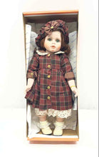Load image into Gallery viewer, Vintage Kingstate Red Plaid Dress Open Eyes Classic Fashion Play Doll