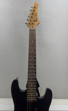Load image into Gallery viewer, Rok Axe Black Beige Right-Handed Mini 6 String Double Cutaway Electric Guitar