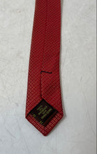 Load image into Gallery viewer, BCBG Attitude Mens Red Printed Silk Keeper Loop Adjustable Formal Pointed Tie