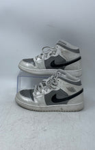 Load image into Gallery viewer, Nike Kids Air Jordan 1 Mid SE HV4400-014 White Gray Sneaker Shoes Size 4.5Y