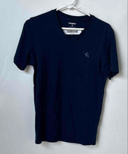 Load image into Gallery viewer, Express Mens Blue Cotton Short Sleeve V-Neck Pullover T-Shirt Size XS