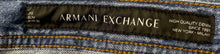Load image into Gallery viewer, Armani Exchange Mens Blue Denim Slim Fit 5 Pocket Design Straight Jeans Size 32