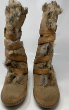 Load image into Gallery viewer, Authentic Tory Burch Womens Light Brown Winter Boots No Size Length 10'' Worn