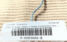 Load image into Gallery viewer, Tommy Hilfiger Womens Cream Cable-Knit Sleeveless Pullover Sweater Size Medium