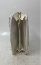 Load image into Gallery viewer, Badgley Mischka Womens White Printed Card Holder Small Zip-Around Wallet