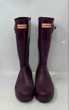 Load image into Gallery viewer, Hunter Kids Original Tonal Contrast Purple Pull-On Rain Boots Size 6G 5B