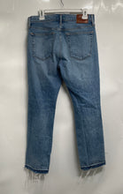 Load image into Gallery viewer, Abercrombie & Fitch Mens Blue Denim Stretch Distressed Straight Jeans Size 32x32