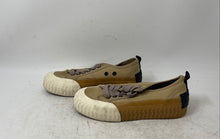 Load image into Gallery viewer, Zara Womens Beige Canvas Cap-Toe Lace-Up Platform Sneakers Shoes Size EU 36
