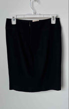 Load image into Gallery viewer, Emporio Armani Womens Black Back Zip Straight & Pencil Skirt Size 40