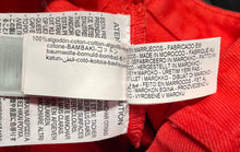 Load image into Gallery viewer, Zara Womens Red Flat Front Pockets Wide-Leg Cropped Pants Size XS