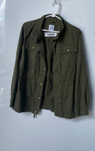 Load image into Gallery viewer, Gap Womens Green Long Sleeve Front Pockets Full-Zip Jacket Size XS