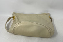 Load image into Gallery viewer, Donna Karan Womens Beige Leather Adjustable Strap Zip Top Crossbody Handbag