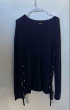 Load image into Gallery viewer, Michael Kors Womens Navy Blue Long Sleeve Pullover Sweater Size XL