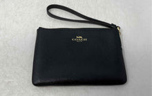 Load image into Gallery viewer, Coach Womens Black Inner Pockets Zipper Wristlet Wallet