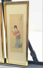 Load image into Gallery viewer, Set Of 2 Pcs Chinese Wall Hanging Home Decor Framed Asian Figure Art Painting