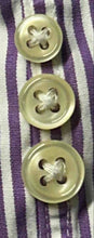 Load image into Gallery viewer, Ralph Lauren Mens White Purple Striped Cotton Classic Fit Button-Up Shirt Sz XLT