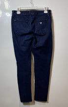 Load image into Gallery viewer, Guess Womens Blue Denim Pockets Regular Fit Dark Wash Skinny Jeans Size 28