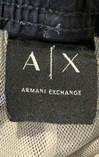 Load image into Gallery viewer, Armani Exchange Mens Black Elastic Waist Drawstring Boxer Swim Shorts Size Large