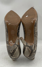 Load image into Gallery viewer, Michael Kors Womens Flex Beige Brown Snakeskin Stiletto Pump Heels Size 11M