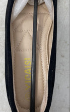 Load image into Gallery viewer, Yicaisi Womens Black Suede Round Toe Slip-On Ballet Flats Size EU 38