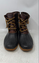 Load image into Gallery viewer, Sperry Womens Saltwater Duck STS91176 Brown Black Lace-Up Booties Size 8M