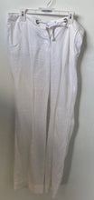 Load image into Gallery viewer, Tommy Hilfiger Womens White Linen Flat Front Regular Fit Trouser Pants Size 8