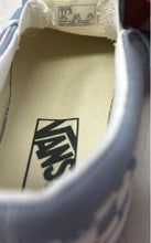 Load image into Gallery viewer, Vans Kids Classic 500714 White Blue Check Slip-On Sneaker Shoes Size 11.5