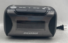 Load image into Gallery viewer, Sylvania Model SCR4986 Black USB Charger Proscan CD Clock Radio Untested