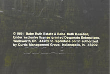 Load image into Gallery viewer, Vintage Desperate Enterprises Babe Ruth Chew Pinch-Hit Tobacco Metal Sign Plate