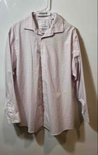 Load image into Gallery viewer, Calvin Klein Mens Pink Plaid Regular Fit Non-Iron Dress Shirt Size L 16.5 32/33