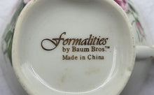 Load image into Gallery viewer, Lot Of 11 Pcs Formalities By Baum Bros White Floral Teacups & Saucer Set