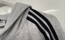 Load image into Gallery viewer, Adidas Womens Gray Black Heather Long Sleeve Pullover Hoodie Size Medium